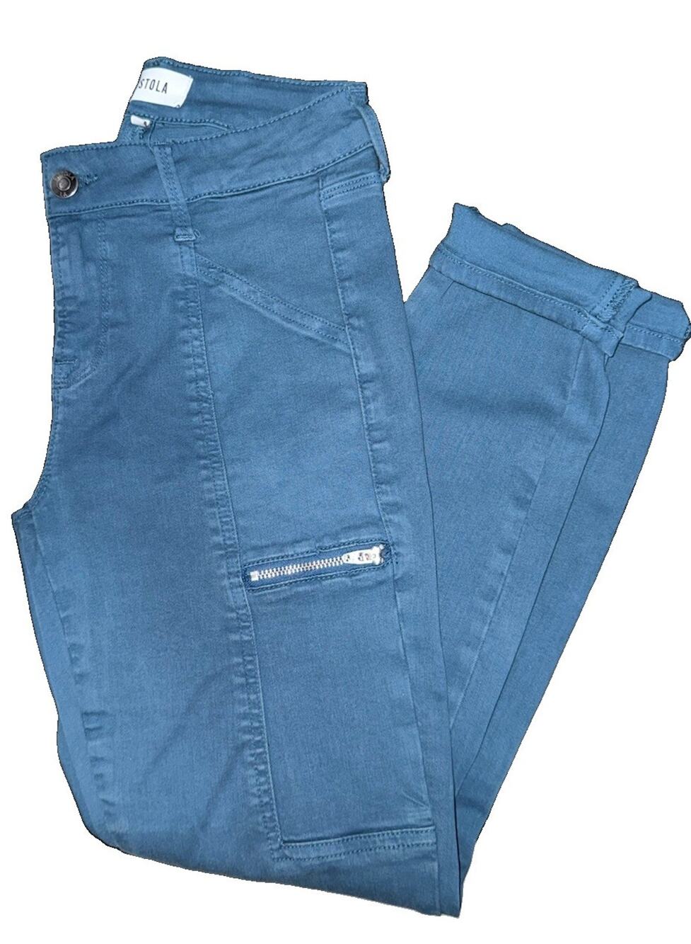 PISTOLA Women's Dark Wash High Rise Skinny Jeans Slim Fit 5-Pocket Size 25